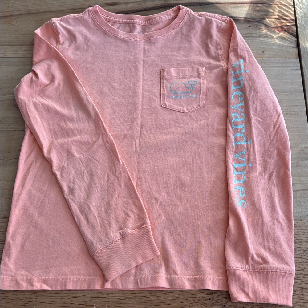Vineyard Vines girls Coral Long Sleeve Tee